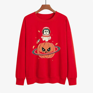 Graphic long Sleeve Shirts The Pumpkin & The Astronaut