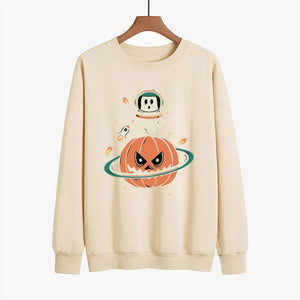 Graphic long Sleeve Shirts The Pumpkin & The Astronaut