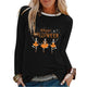 Graphic long Sleeve Shirts Happy Halloween