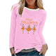 Graphic long Sleeve Shirts Happy Halloween