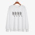 Graphic long Sleeve Shirts Four skeletons