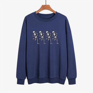 Graphic long Sleeve Shirts Four skeletons