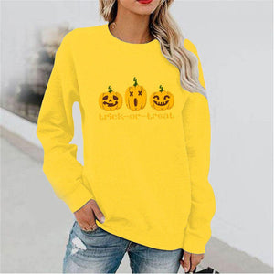 Graphic long Sleeve Shirts Trick-Or-Treat