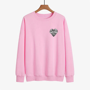 Graphic long Sleeve Shirts Lving Heart