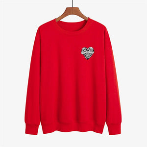 Graphic long Sleeve Shirts Lving Heart