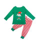 Christmas ELF Print Striped Family Matching Pajamas Set