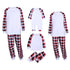 Family Matching White Plaid Family Look Pajama Set