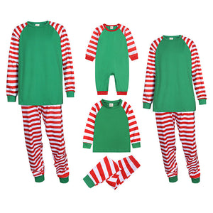 Family Matching Green Plaid Family Look Pajama Set