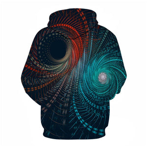 3D Graphic Printed Hoodies Vortex