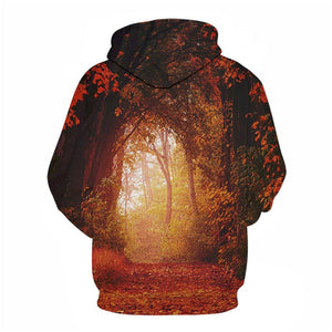 3D Graphic Printed Hoodies Tress