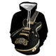 3D Graphic Printed Hoodies Guitar