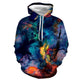 3D Graphic Printed Hoodies Colorful Cloud