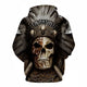 3D Graphic Printed Hoodies Skull