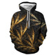 3D Graphic Printed Hoodies Leaf