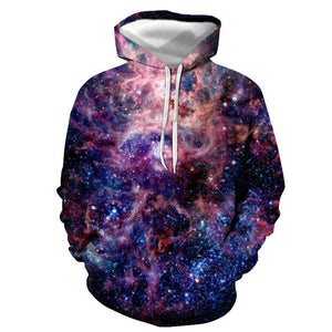 3D Graphic Printed Hoodies Galaxy