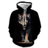 3D Graphic Printed Hoodies Fierce Wolf