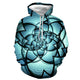 3D Graphic Printed Hoodies Lotus Illusion