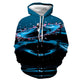 3D Graphic Printed Hoodies Water Drop