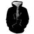 3D Graphic Printed Hoodies Running Human Skeleton