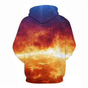 3D Graphic Printed Hoodies Morning Glow