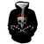 3D Graphic Printed Hoodies Skull