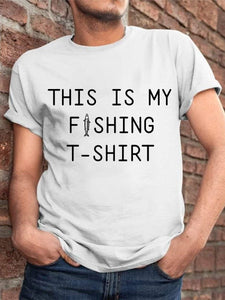 Love fishing Print Men's Short Sleeve Tee