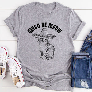 Graphic T-Shirts Cinco De Meow T-Shirt