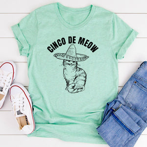 Graphic T-Shirts Cinco De Meow T-Shirt