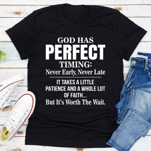 Graphic T-Shirts God Has Perfect Timing