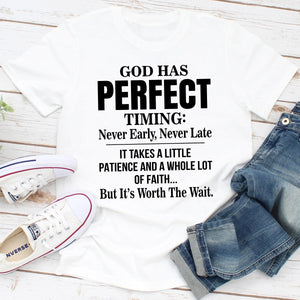 Graphic T-Shirts God Has Perfect Timing