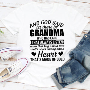 Graphic T-Shirts And God Said Let There Be Grandma