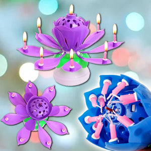 Lotus Birthday Candle