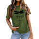 Women's T shirt Dragonfly Letters